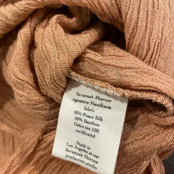 NWT Savannah Morrow Lana Midi Dress in Sandstone Halterneck Tie Backless Sz M - Picture 6 of 7